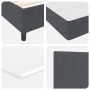 Cama con Box Spring con Colchón Gris Oscuro Pequeña Doble Tela de Terciopelo by , Beds and slatted bases - Ref: Foro24-333750...