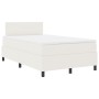 Cama con Box Spring con Colchón Crema 120x200 cm Tela de Pana by , Beds and slatted bases - Ref: Foro24-3337509, Price: 404,4...
