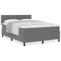 Cama con Somier con Colchón Gris Claro 140x200 cm Tela de Pana by , Beds and slatted bases - Ref: Foro24-3337511, Price: 454,...