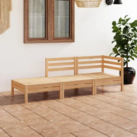 Gartenmöbelset 3 Stück aus massivem Kiefernholz von vidaXL, Gartensets - Ref: Foro24-3082612, Preis: 131,99 €, Rabatt: %