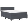 Cama con muelles con colchón Gris oscuro 140x200 cm Tela de pana von , Betten und Lattenroste - Ref: Foro24-3337512, Preis: 4...
