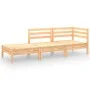 Gartenmöbelset 3 Stück aus massivem Kiefernholz von vidaXL, Gartensets - Ref: Foro24-3082612, Preis: 131,99 €, Rabatt: %
