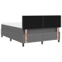 Cama con Box Spring y Colchón Gris 160x200 cm Tela de Corduroy by , Beds and slatted bases - Ref: Foro24-3337519, Price: 482,...
