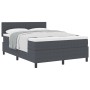 Cama con Somier de con Colchón Gris Oscuro 160x200 cm Tela de Corduroy by , Beds and slatted bases - Ref: Foro24-3337520, Pri...