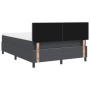 Cama con Somier de con Colchón Gris Oscuro 160x200 cm Tela de Corduroy by , Beds and slatted bases - Ref: Foro24-3337520, Pri...