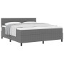 Cama con Somier con Colchón Gris Super King Tela de Terciopelo von , Betten und Lattenroste - Ref: Foro24-3337523, Preis: 538...