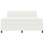 Cama Base Tapizada con Colchón Crema Super King Tela de Terciopelo von , Betten und Lattenroste - Ref: Foro24-3337525, Preis:...