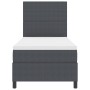 Cama Box Spring con Colchón Gris Oscuro 80x200 cm Tela de Pana by , Beds and slatted bases - Ref: Foro24-3337532, Price: 339,...