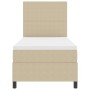 Cama con Somier con Colchón Verde Claro Gris Individual Tela de Corduroy von , Betten und Lattenroste - Ref: Foro24-3337538, ...