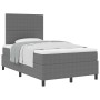 Cama con somier con colchón gris claro, pequeña, de tela de algodón acanalado von , Betten und Lattenroste - Ref: Foro24-3337...