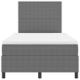 Cama con somier con colchón gris claro, pequeña, de tela de algodón acanalado von , Betten und Lattenroste - Ref: Foro24-3337...