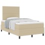 Cama con Somier y Colchón Beige Pequeña Doble Tela de Pana von , Betten und Lattenroste - Ref: Foro24-3337550, Preis: 409,17 ...