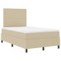 Cama con Base Tapizada con Colchón Verde Claro Gris 120x200 cm Tela de Terciopelo | Foro24.es | Tu tienda online para hogar, jardín y más Foro24.es