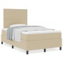 Cama con Base Tapizada con Colchón Verde Claro Gris 120x200 cm Tela de Terciopelo | Foro24.es | Tu tienda online para hogar, jardín y más Foro24.es