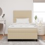 Cama con Base Tapizada con Colchón Verde Claro Gris 120x200 cm Tela de Terciopelo | Foro24.es | Tu tienda online para hogar, jardín y más Foro24.es