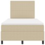 Cama con Base Tapizada con Colchón Verde Claro Gris 120x200 cm Tela de Terciopelo | Foro24.es | Tu tienda online para hogar, jardín y más Foro24.es