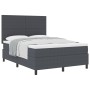 Cama con Caja de Resortes con Colchón Gris Oscuro 140x200 cm Tela de Corduroy von , Betten und Lattenroste - Ref: Foro24-3337...