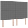 Cama con Box Spring con Colchón Gris Claro 140x200 cm Tela de Loros | Foro24.es | Tu tienda online para hogar, jardín y más Foro24.es