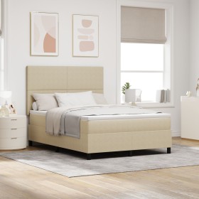 Cama con Box Spring con Colchón Verde Claro Gris