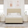 Cama con Box Spring con Colchón Verde Claro Gris 140x200 cm Tela de Corduroy | Foro24.es | Tu tienda online para hogar, jardín y más Foro24.es