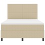 Cama con Box Spring con Colchón Verde Claro Gris 140x200 cm Tela de Corduroy | Foro24.es | Tu tienda online para hogar, jardín y más Foro24.es