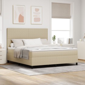 Cama con Box Spring con Colchón Verde Claro Gris