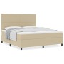 Cama con Box Spring con Colchón Verde Claro Gris Super King Tela de Corduroy by , Beds and slatted bases - Ref: Foro24-333757...