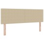 Cama con Somier con Colchón & Luz LED Verde Gris 140x200 cm Tela de Pana by , Beds and slatted bases - Ref: Foro24-3337606, P...