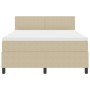 Cama con Somier con Colchón & Luz LED Verde Gris 140x200 cm Tela de Pana by , Beds and slatted bases - Ref: Foro24-3337606, P...