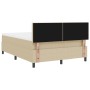 Cama con Somier con Colchón & Luz LED Verde Gris 140x200 cm Tela de Pana by , Beds and slatted bases - Ref: Foro24-3337606, P...