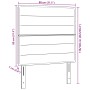 Cabecero de diseño Lines Negro 80 cm Tela | Foro24.es | Tu tienda online para hogar, jardín y más Foro24.es