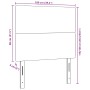 Cabecero de cama diseño sencillo tela pana gris claro 100 cm by , Headboards and footboards - Ref: Foro24-3337720, Price: 66,...