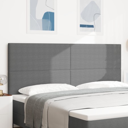 Cabecero de cama diseño sencillo tela pana gris claro 200 cm by , Headboards and footboards - Ref: Foro24-3337736, Price: 126...