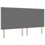 Cabecero de cama diseño sencillo tela pana gris claro 200 cm by , Headboards and footboards - Ref: Foro24-3337736, Price: 126...