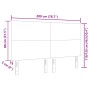 Cabecero de cama diseño sencillo tela pana gris claro 200 cm by , Headboards and footboards - Ref: Foro24-3337736, Price: 126...