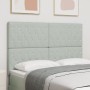 Cabecero con Botones de Cristal y Diseño Tufted Gris Claro 160 cm Terciopelo by , Headboards and footboards - Ref: Foro24-333...