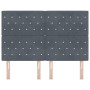 Cabecero con Botones de Cristal Acolchado Gris Oscuro 160 cm Terciopelo by , Headboards and footboards - Ref: Foro24-3337765,...