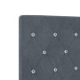 Cabecero con Botones de Cristal Acolchado Gris Oscuro 160 cm Terciopelo by , Headboards and footboards - Ref: Foro24-3337765,...