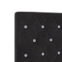 cabecero con Botón de Cristal Acolchado Negro 160 cm Terciopelo by , Headboards and footboards - Ref: Foro24-3337766, Price: ...