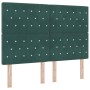 cabecero cabecero de botones de cristal acolchado verde oscuro 160 cm terciopelo by , Headboards and footboards - Ref: Foro24...