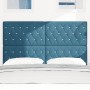 Cabecero con Botón de Cristal Tufted Azul Oscuro 160 cm Terciopelo | Foro24.es | Tu tienda online para hogar, jardín y más Foro24.es