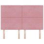 Cabecero con Botón de Cristal Tufted Rosa 160 cm Terciopelo by , Headboards and footboards - Ref: Foro24-3337769, Price: 129,...
