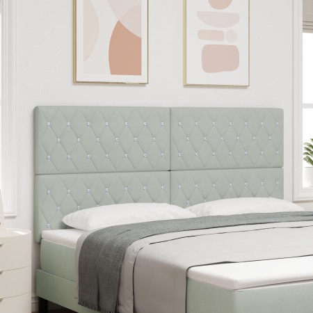 Cabecero capitoné gris claro de 180 cm con botones de cristal | Foro24.es | Tu tienda online para hogar, jardín y más Foro24.es