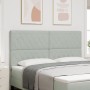Cabecero capitoné gris claro de 180 cm con botones de cristal | Foro24.es | Tu tienda online para hogar, jardín y más Foro24.es