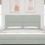 Cabecero capitoné gris claro de 180 cm con botones de cristal | Foro24.es | Tu tienda online para hogar, jardín y más Foro24.es