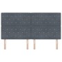 Cabecero con Botones Tapizados Cristal Gris Oscuro 180 cm Terciopelo by , Headboards and footboards - Ref: Foro24-3337771, Pr...