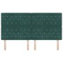 Cabecero con Botón de Cristal Acolchado Verde Oscuro 180 cm Terciopelo by , Headboards and footboards - Ref: Foro24-3337773, ...