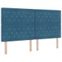 Cabecero con Botón de Cristal Acolchado Azul Oscuro 180 cm Terciopelo by , Headboards and footboards - Ref: Foro24-3337774, P...