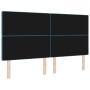 Cabecero con Botón de Cristal Acolchado Azul Oscuro 180 cm Terciopelo by , Headboards and footboards - Ref: Foro24-3337774, P...