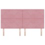 Cabecero con Botones de Cristal Acolchado Rosa 180 cm Terciopelo by , Headboards and footboards - Ref: Foro24-3337775, Price:...